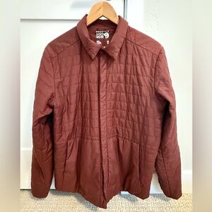 Men’s Mountain HardWear “SkyLab” Insulated OverShirt with Front Pockets.